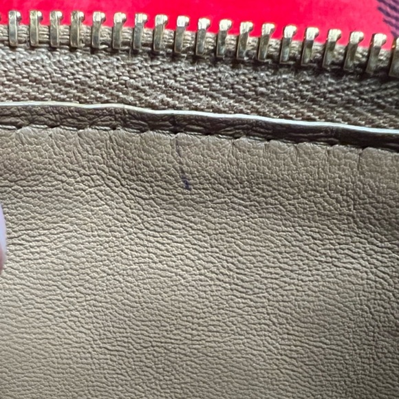 BOTTEGA VENETA Intrecciato Brown Pink Leather Round Zip wallet - Picture 14 of 14